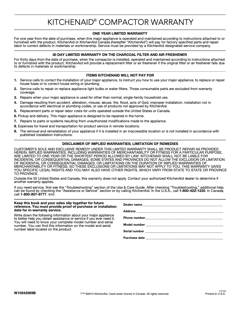 Image de la première page du manuel de l'appareil KUCS03FTPA