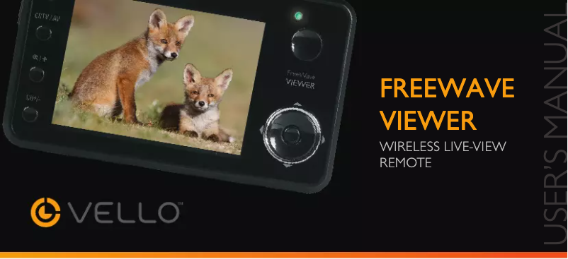 Page n°1 - Manuel utilisateur Vello FreeWave Viewer