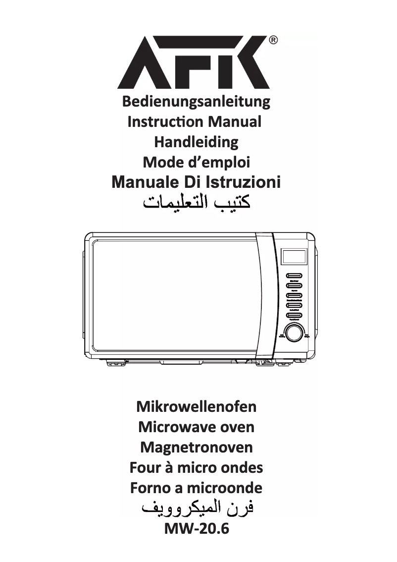 Página 1 del manual Manual de usuario AFK MW-20.6D