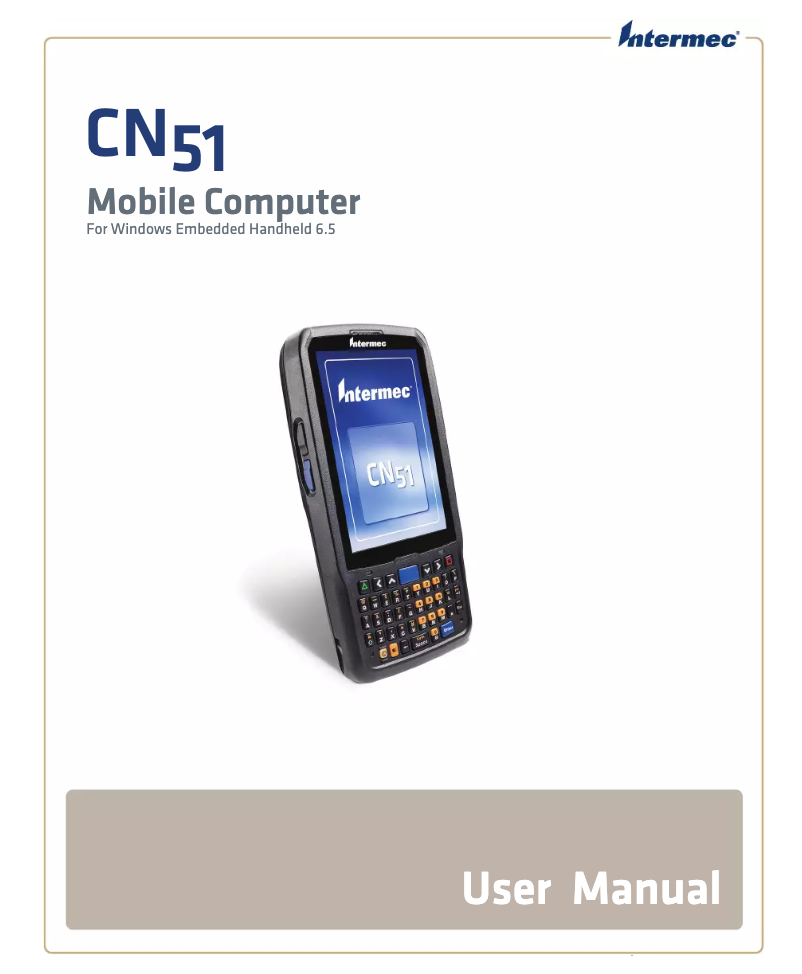 Page 1 de la notice Manuel utilisateur Intermec CN51
