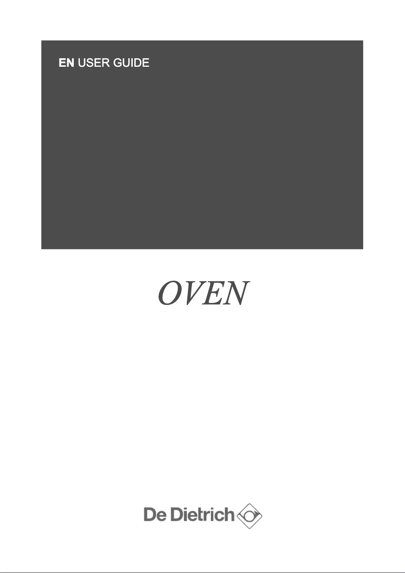 Page 1 of the manual User Manual De Dietrich DKE7335A