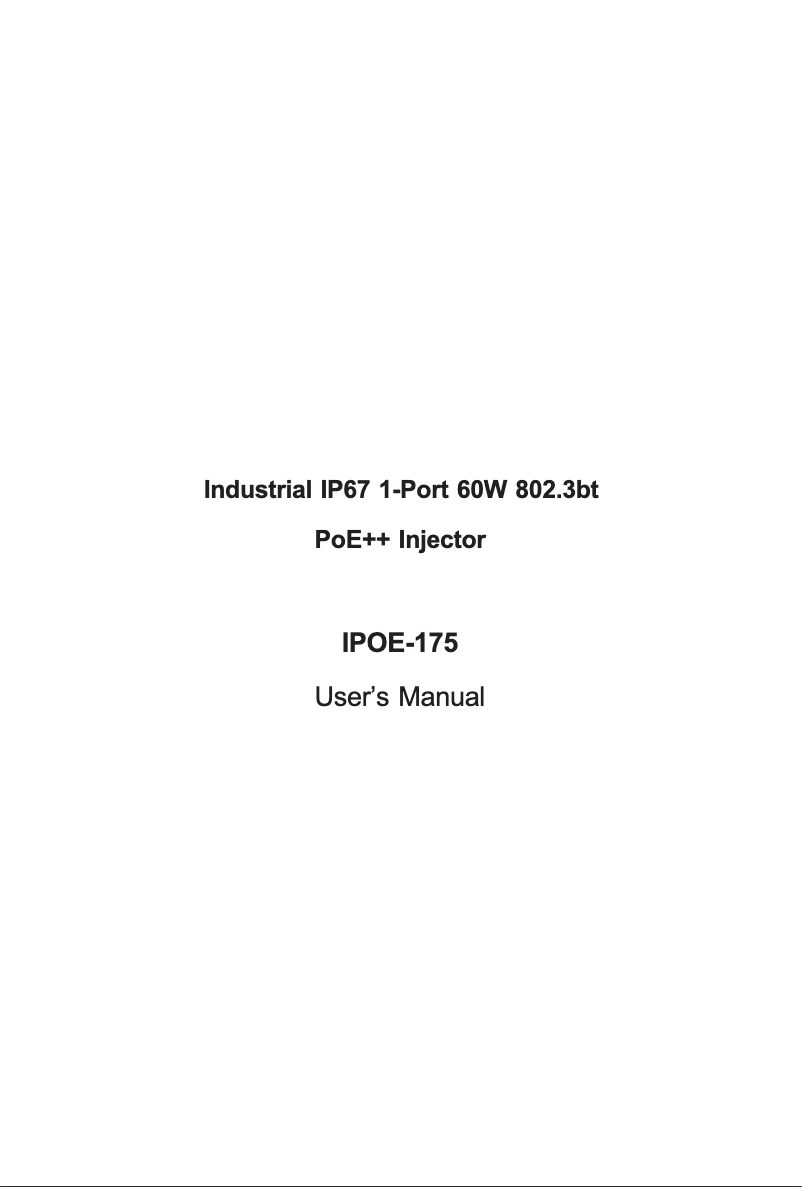 Image de la première page du manuel de l'appareil IPOE-175