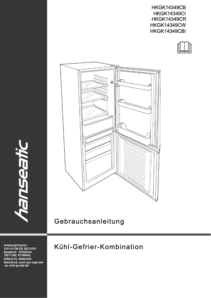 Imagen de la primera página del manual del dispositivo HKGK14349CR