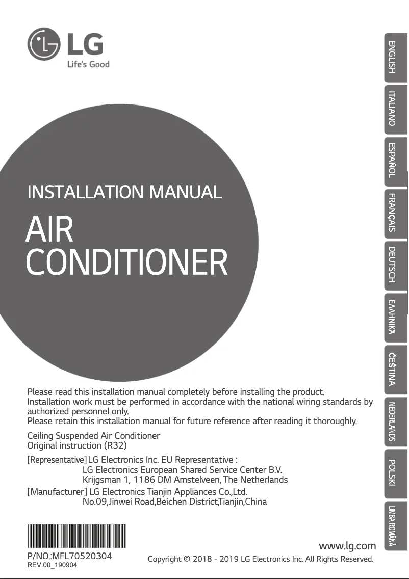 Page 1 de la notice Guide d'installation LG UV36R