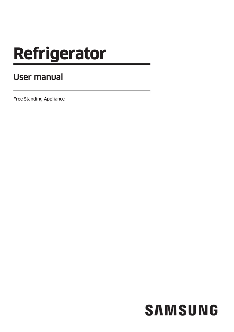 Página 1 del manual Manual de usuario Samsung RF65DG960ESR