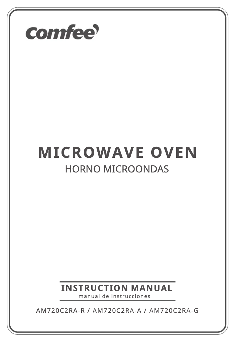 Image de la première page du manuel de l'appareil AM720C2RA-G