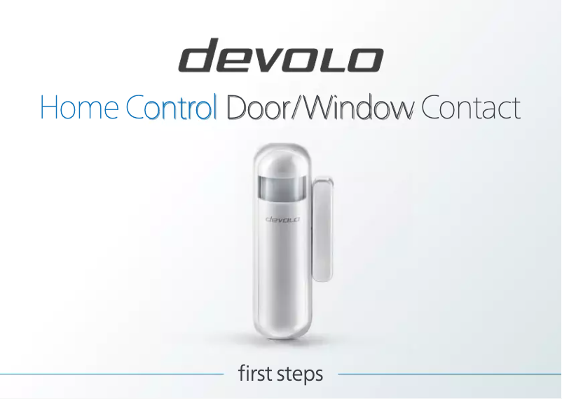 Page n°1 - Manuel utilisateur Devolo Home Control Door/Window Contact 9809