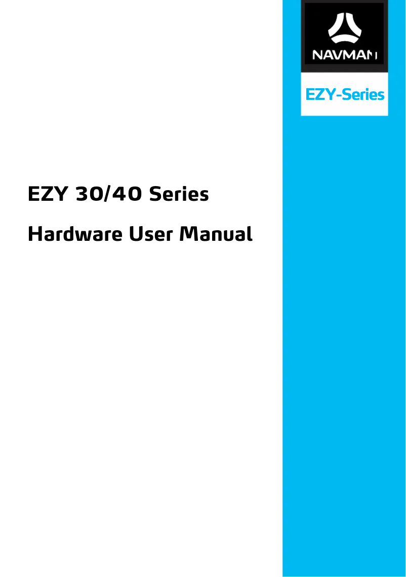 Page n°1 - Manuel utilisateur Navman EZY40