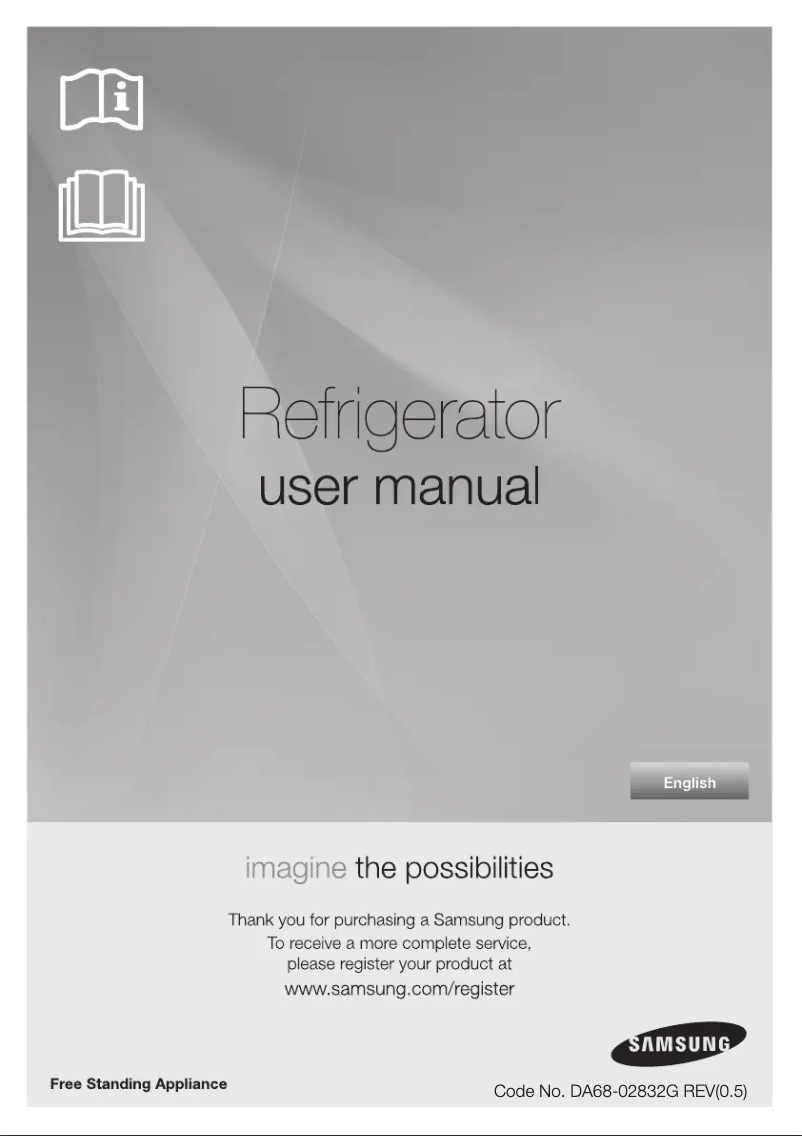 Page 1 de la notice Manuel utilisateur Samsung RT450KESW