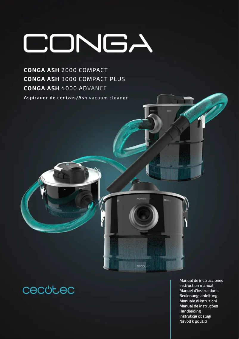 Page 1 de la notice Manuel utilisateur Cecotec Conga Ash 4000 Advance