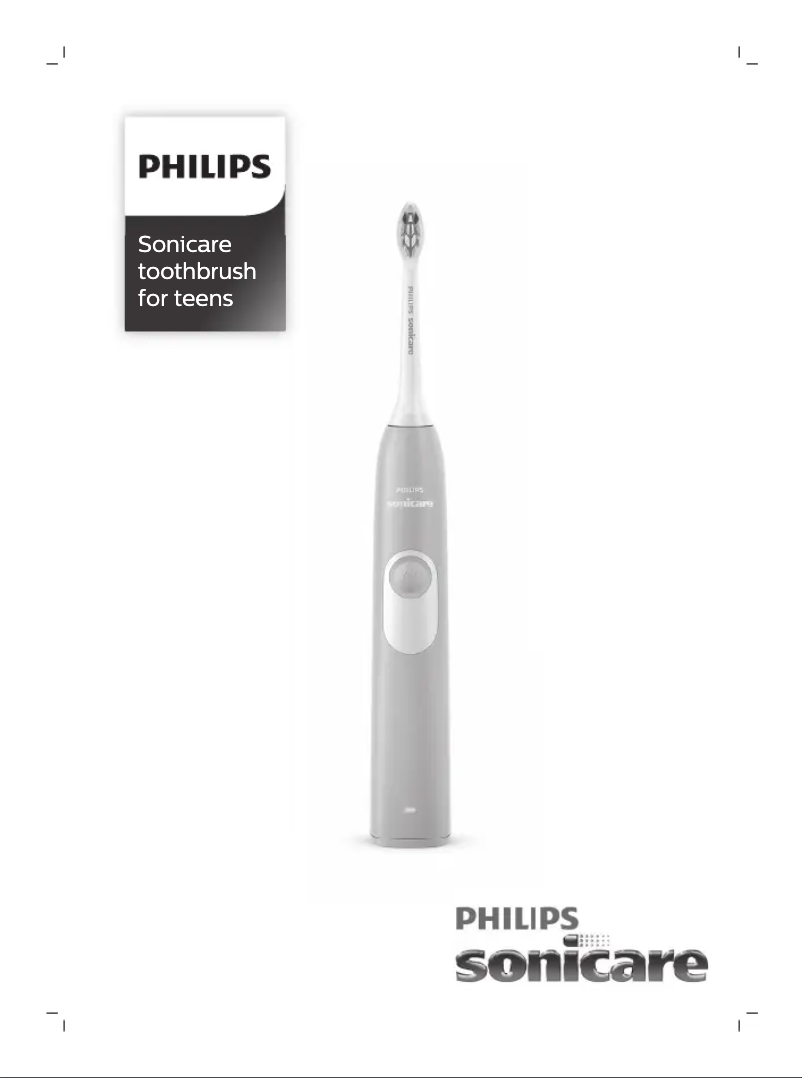 Image de la première page du manuel de l'appareil Sonicare HX6223