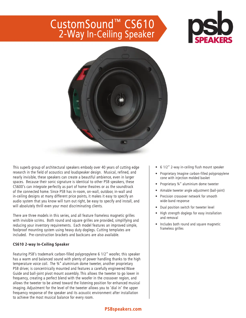 Image de la première page du manuel de l'appareil CS610