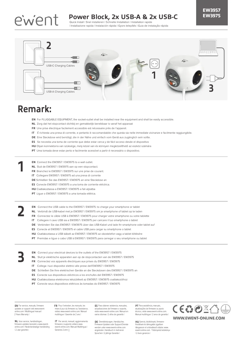 Page 1 de la notice Manuel utilisateur Ewent EW3975