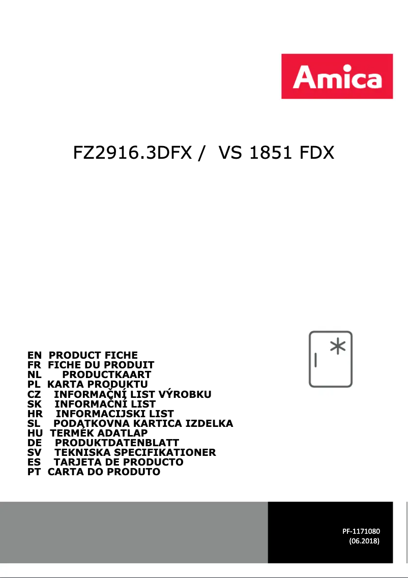 Imagen de la primera página del manual del dispositivo FZ2916.3DFX