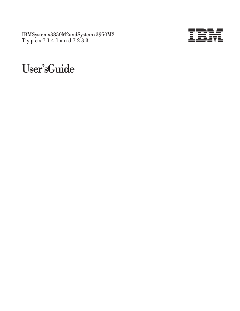 Page 1 de la notice Manuel utilisateur Lenovo System x3850 M2
