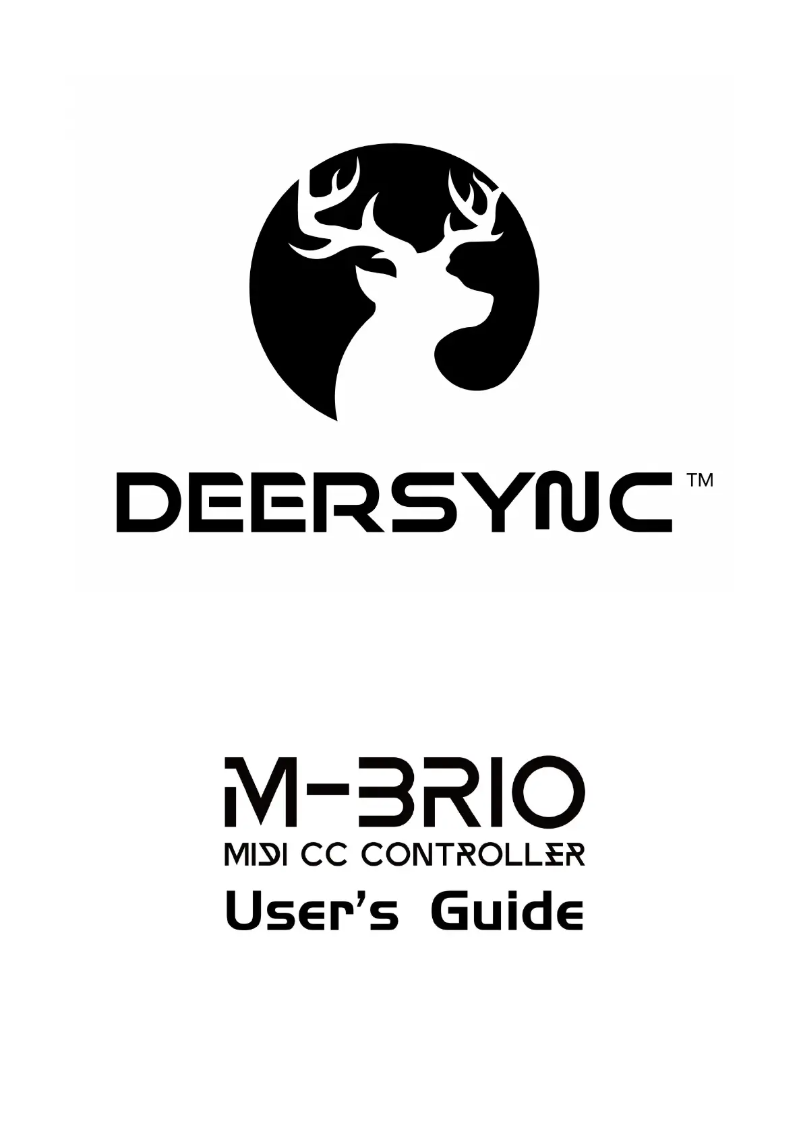 Page n°1 - Manuel utilisateur DEERSYNC M-Brio