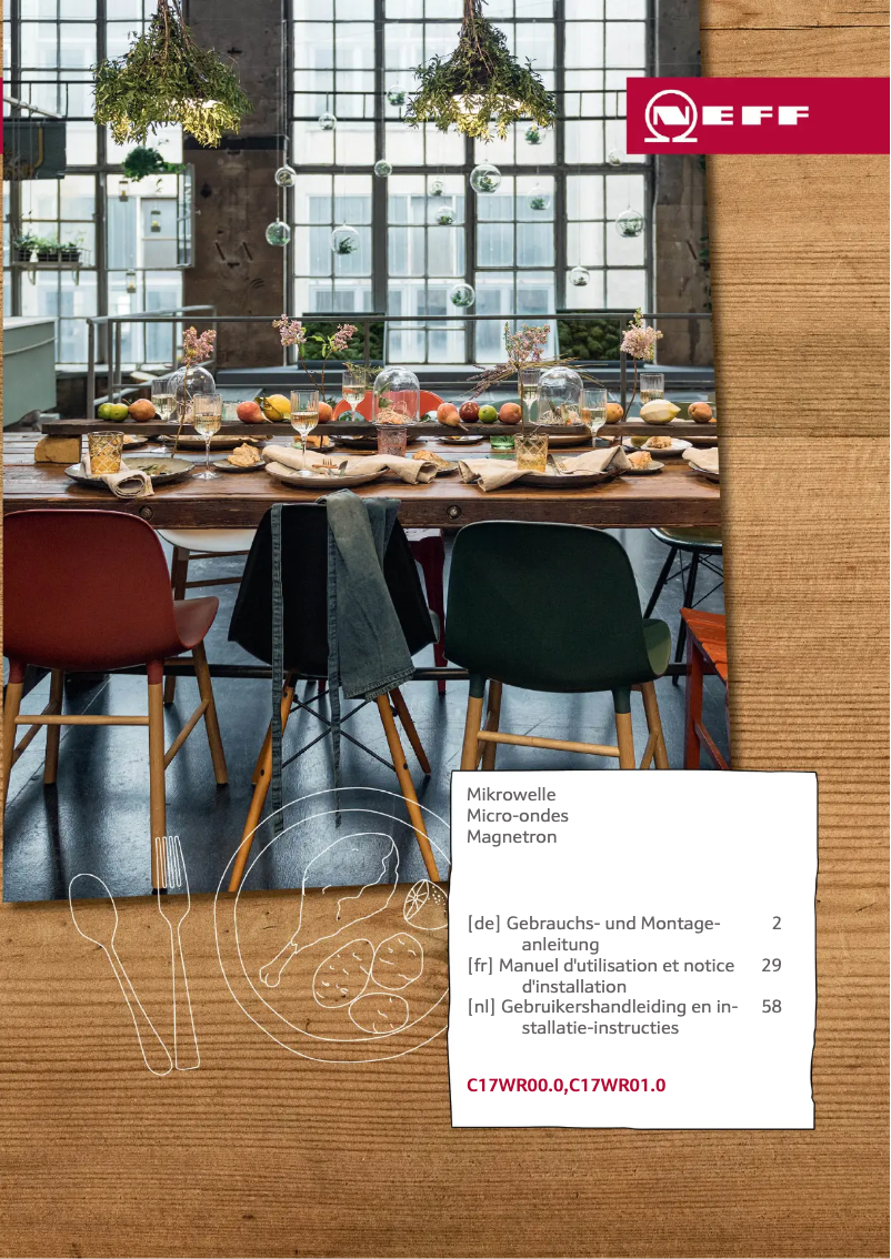 Page 1 of the manual Installation Guide Neff C17WR00N0