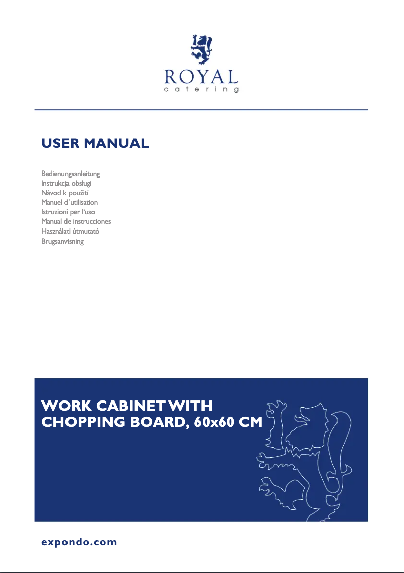 Page 1 de la notice Manuel utilisateur Royal Catering RCBWC-6060