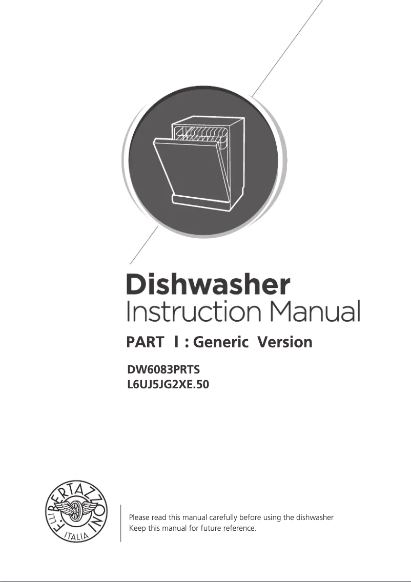 Image de la première page du manuel de l'appareil DW6083PRTS