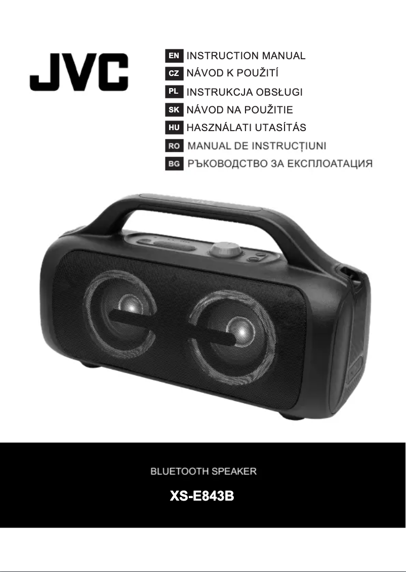 Página 1 del manual Manual de usuario JVC XS-E843