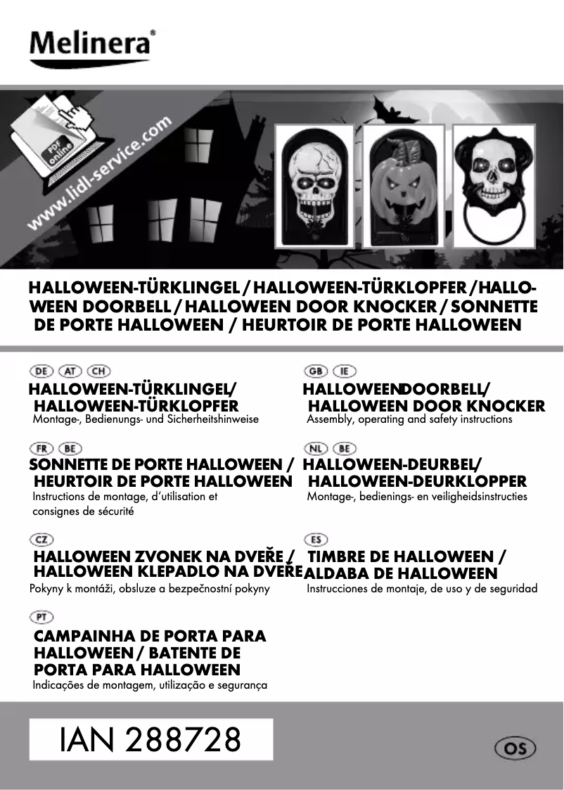 Page n°1 - Manuel utilisateur Melinera HG01082A