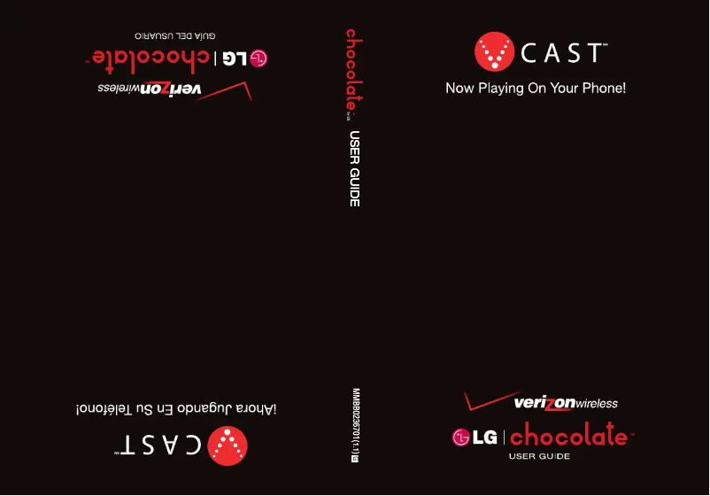 Page 1 de la notice Manuel utilisateur LG Chocolate VX8550