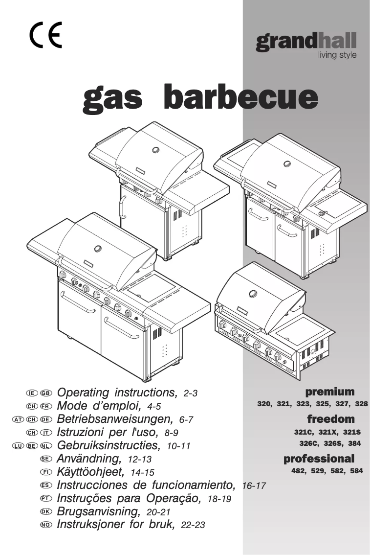 Page 1 de la notice Manuel utilisateur Grandhall Professional 582