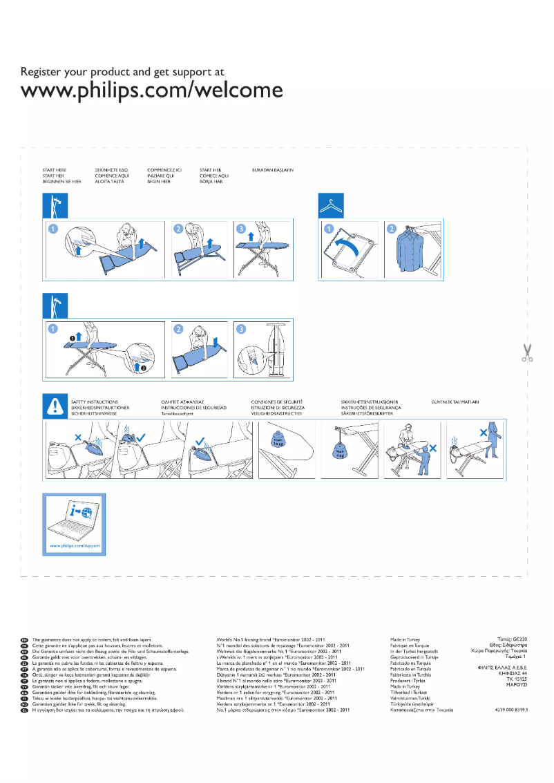 Page 1 de la notice Manuel utilisateur Philips Easy6 GC220