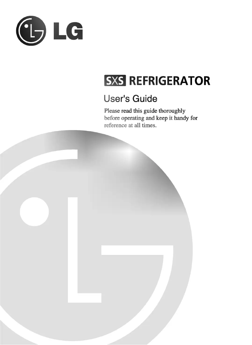 Image de la première page du manuel de l'appareil GR-B207NGG