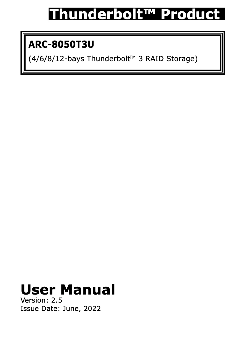 Image de la première page du manuel de l'appareil ARC-8050T3