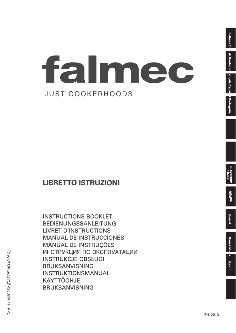 Page 1 de la notice Manuel utilisateur Falmec Atlas