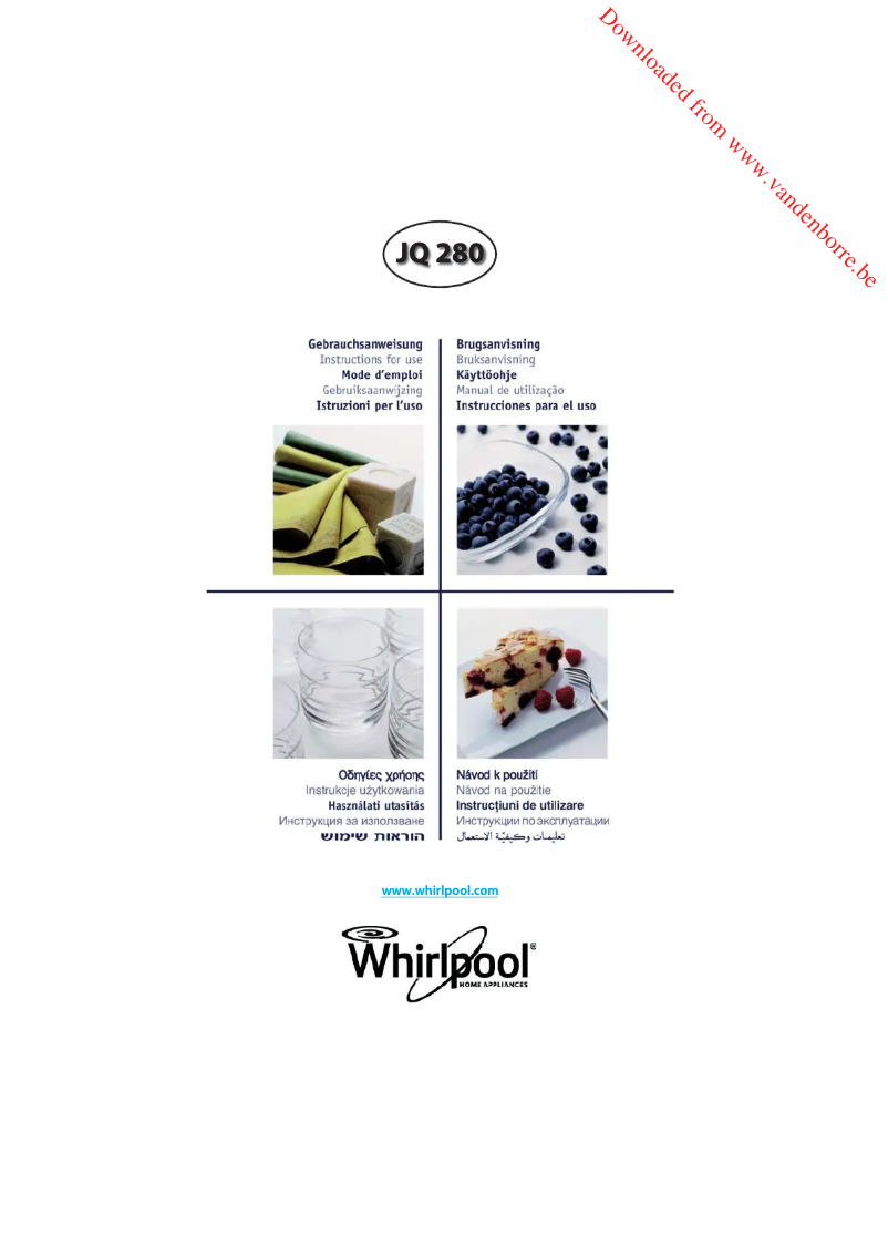 Image de la première page du manuel de l'appareil Jet Cuisine JQ 280