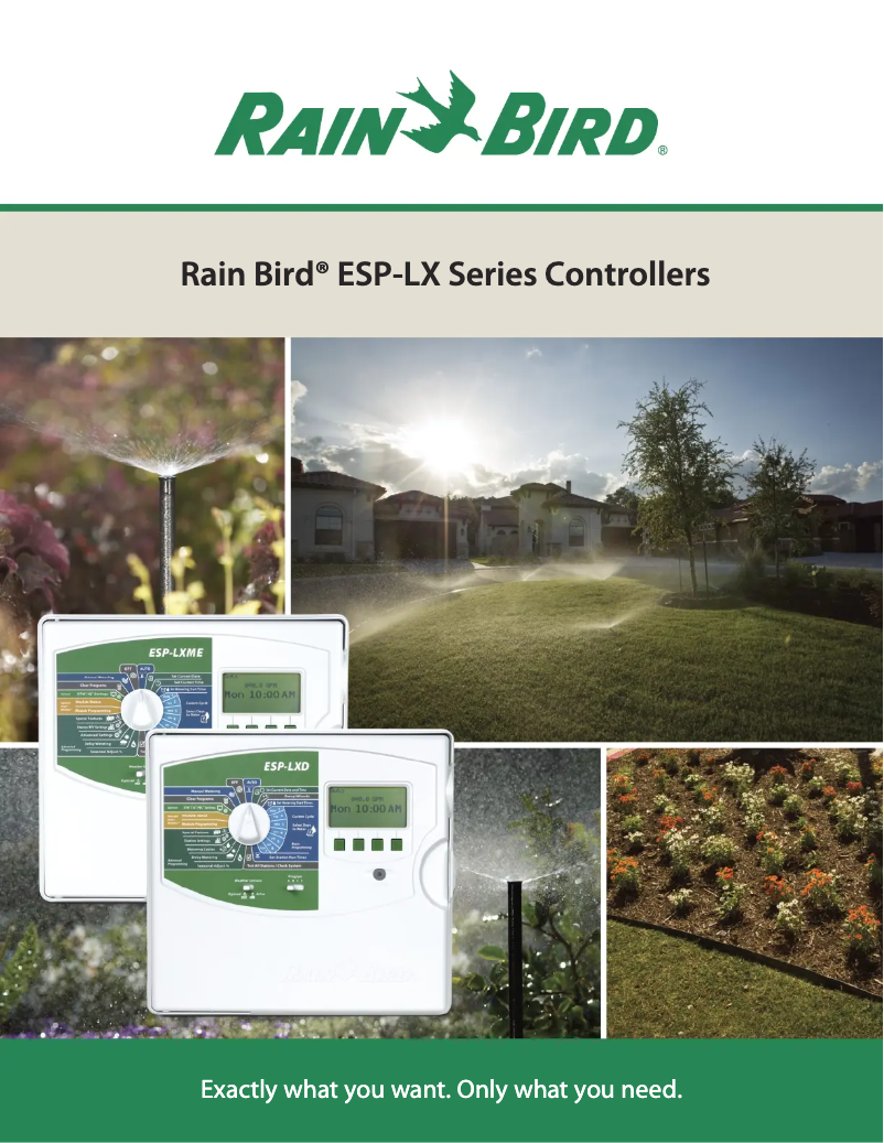 Página 1 del manual Folleto Rain Bird ESP-LXMEF