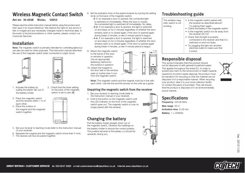 Image de la première page du manuel de l'appareil 50053