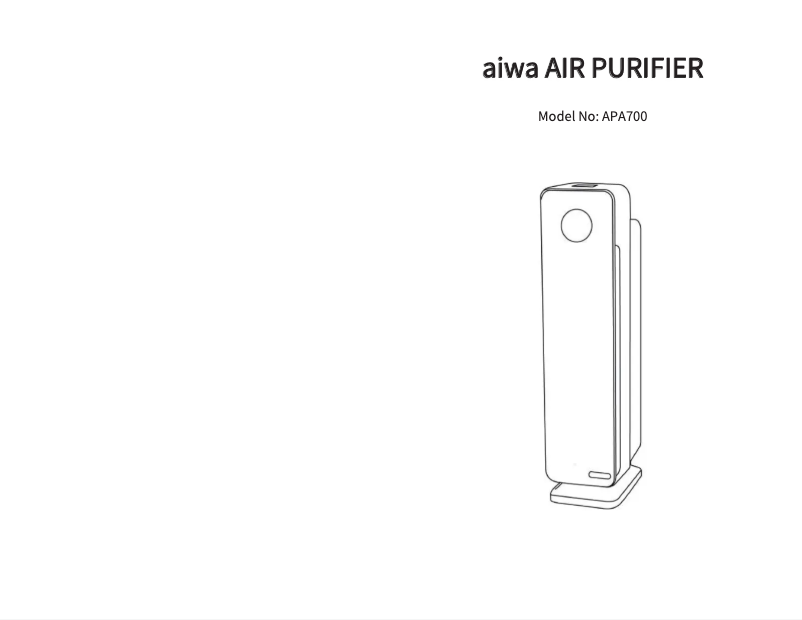 Image de la première page du manuel de l'appareil APA700