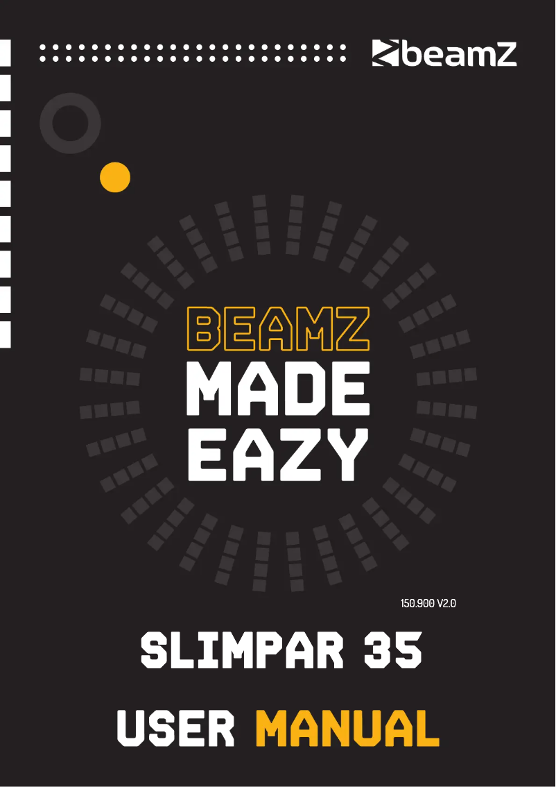 Page n°1 - Manuel utilisateur BeamZ SlimPar 37