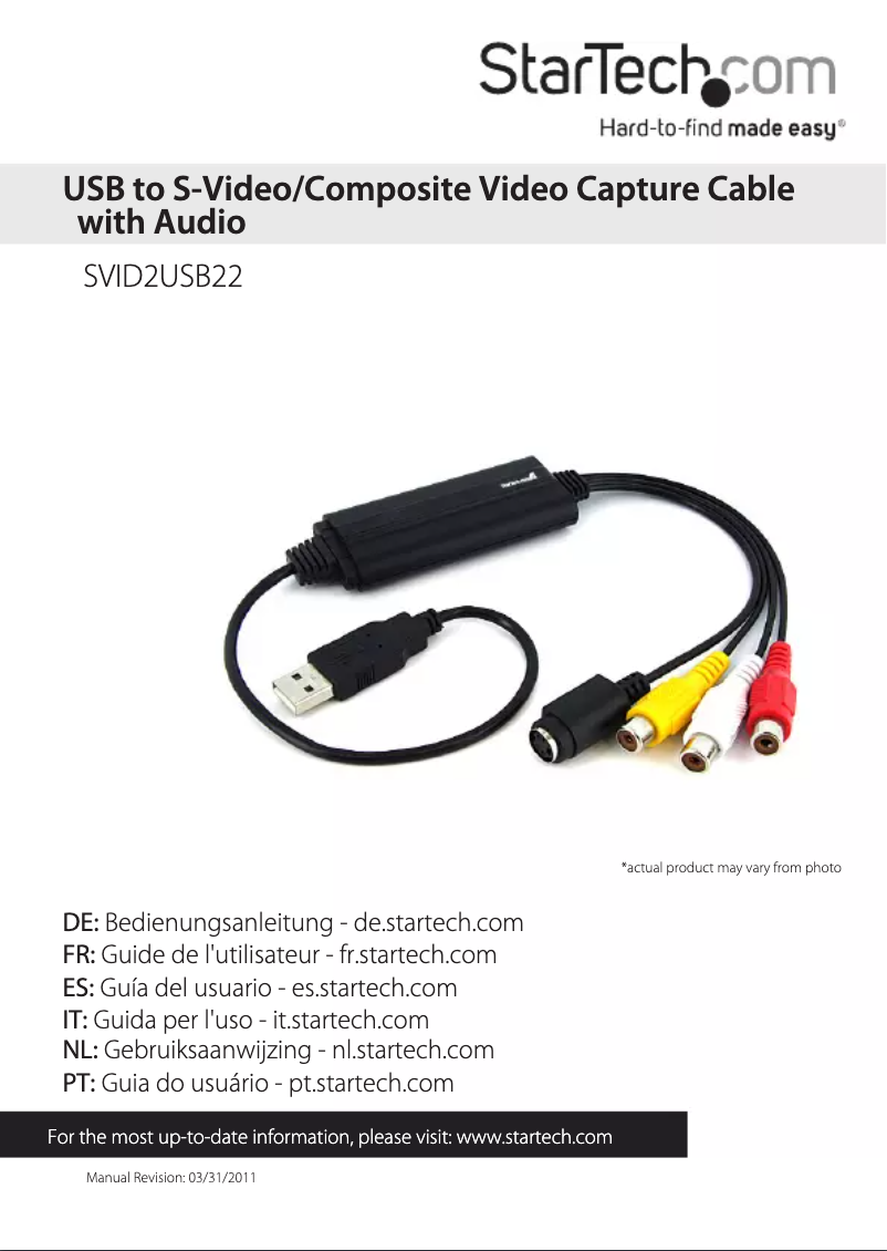 Image de la première page du manuel de l'appareil SVID2USB22