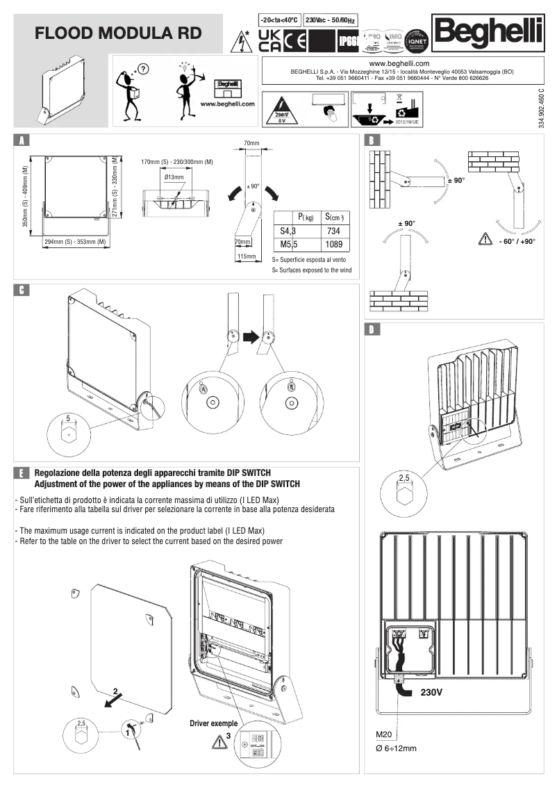 Page n°1 - Manuel utilisateur Beghelli 43013
