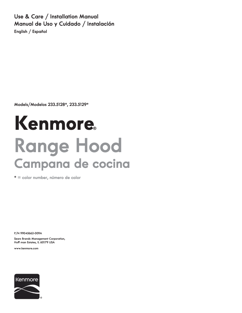 Page 1 de la notice Manuel utilisateur Kenmore 233.51292