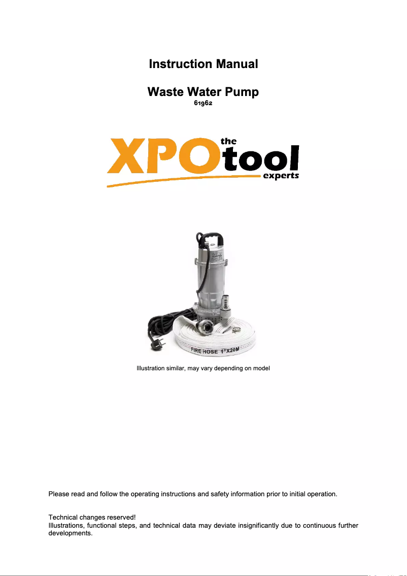 Image de la première page du manuel de l'appareil 61962