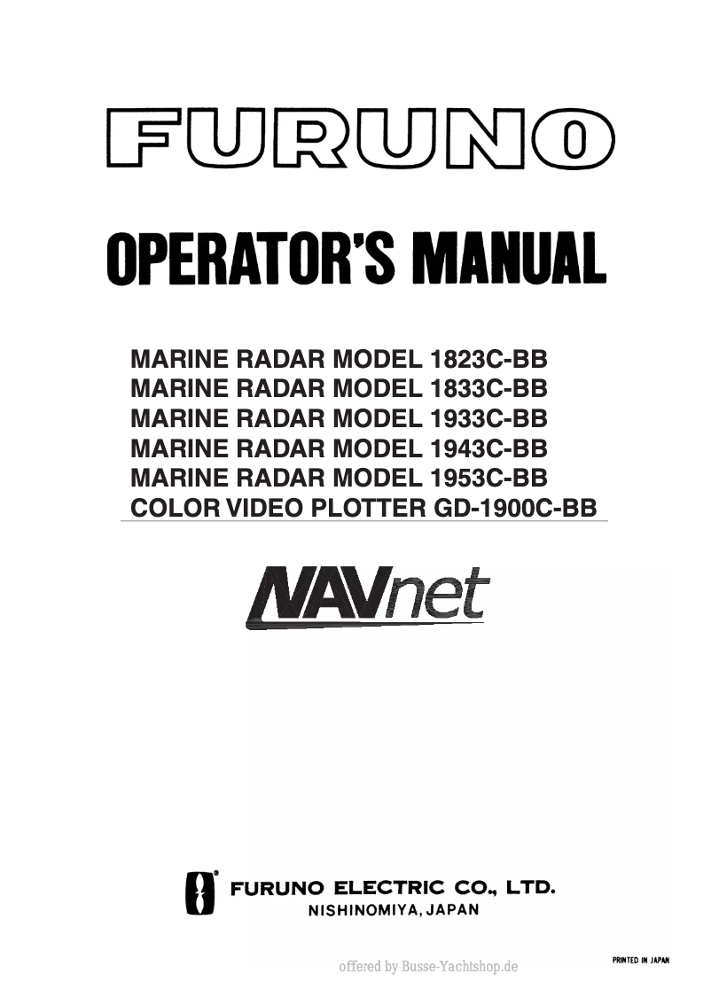 Image de la première page du manuel de l'appareil 1833C-BB