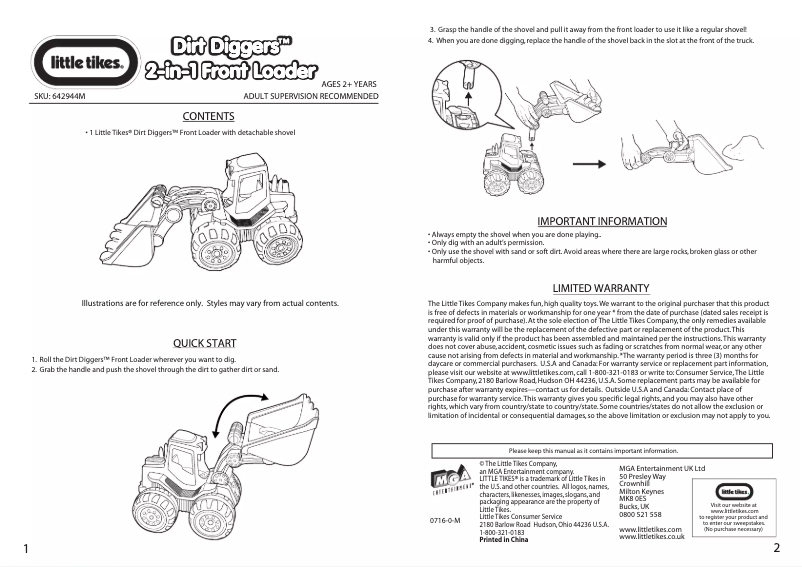 Image de la première page du manuel de l'appareil 642944M