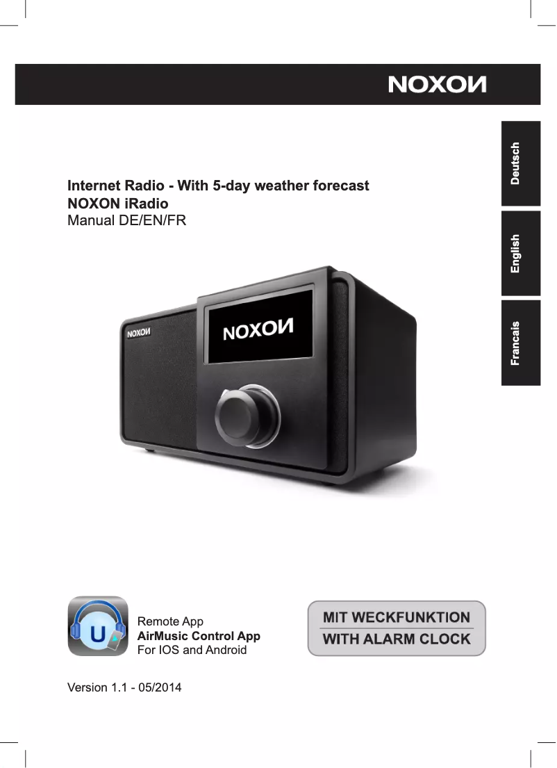 Page n°1 - Manuel utilisateur Noxon iRadio
