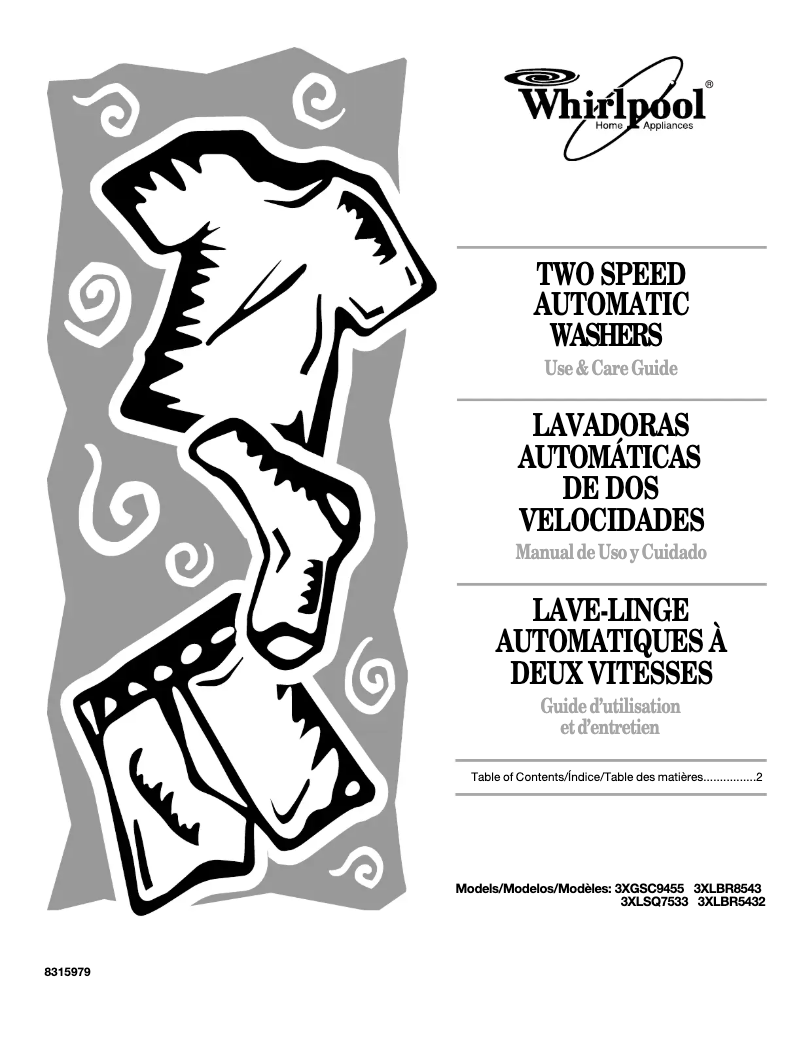 Page n°1 - Manuel utilisateur Whirlpool 3XGSC9455