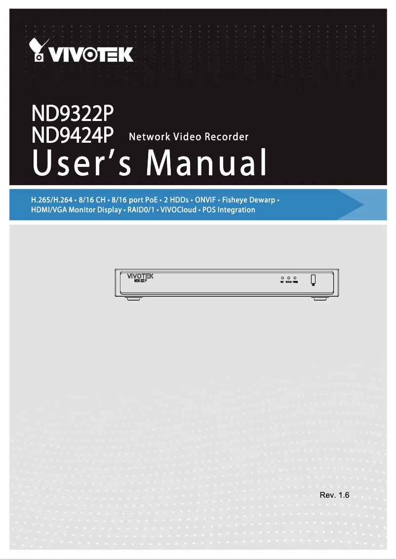 Image de la première page du manuel de l'appareil ND9425P