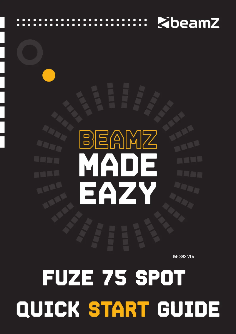 Image de la première page du manuel de l'appareil Fuze 75 Spot