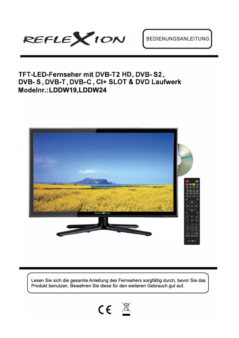 Page 1 de la notice Manuel utilisateur Reflexion LDD-W24