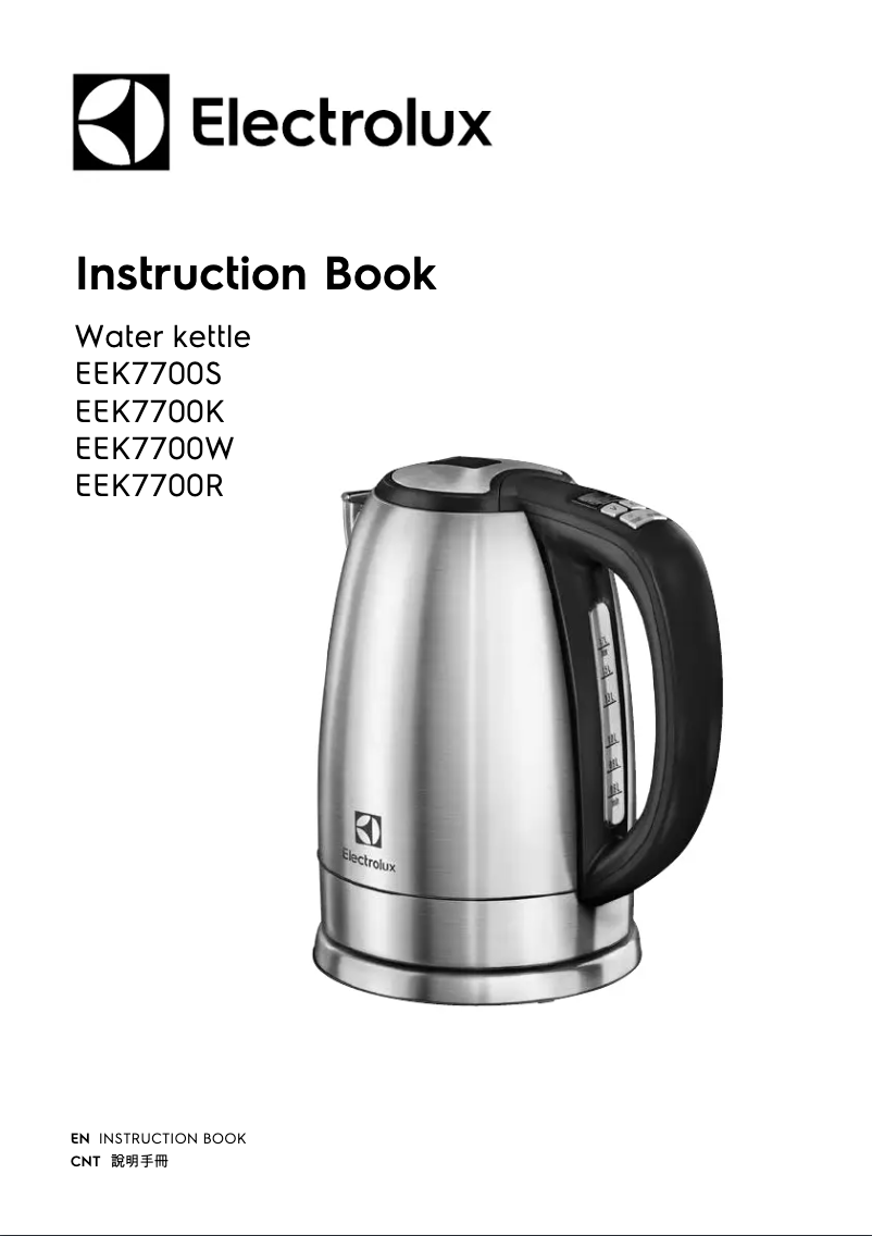 Page 1 de la notice Manuel utilisateur Electrolux EEK7700K