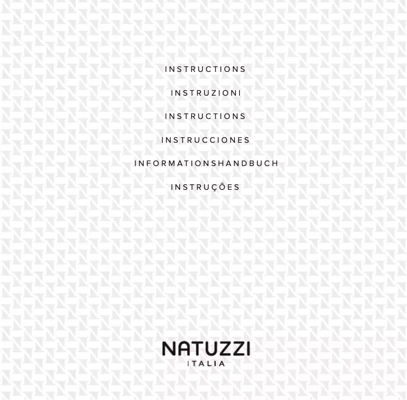 Page 1 de la notice Manuel utilisateur Natuzzi Long Beach