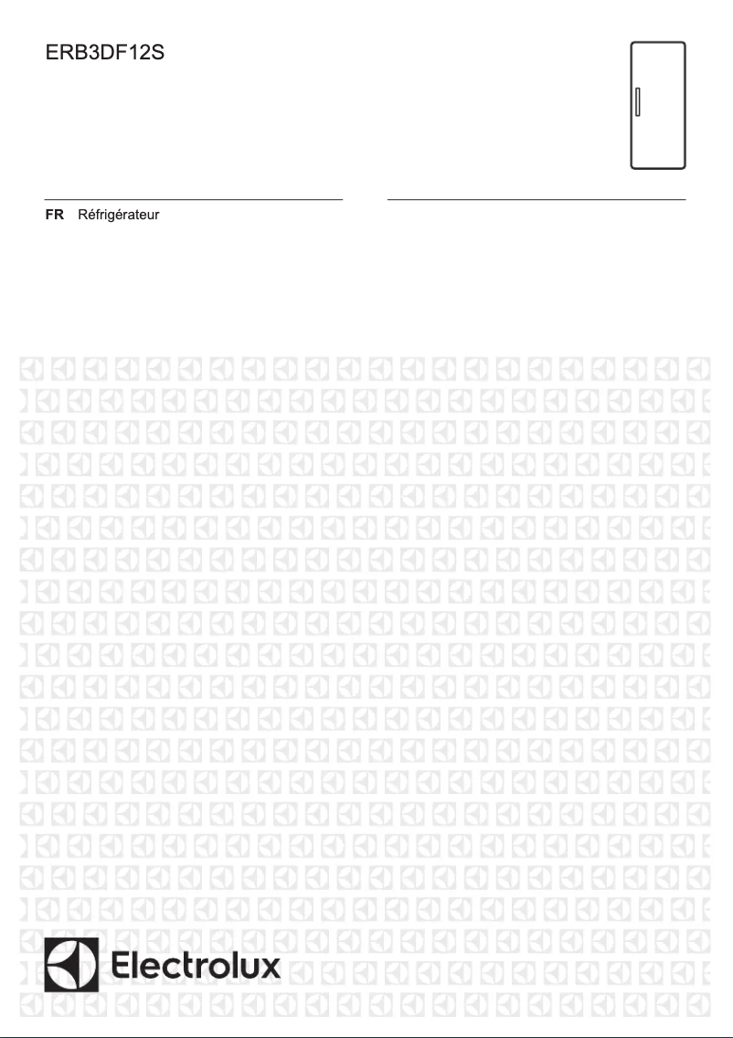 Page 1 de la notice Manuel utilisateur Electrolux ERB3DF12S